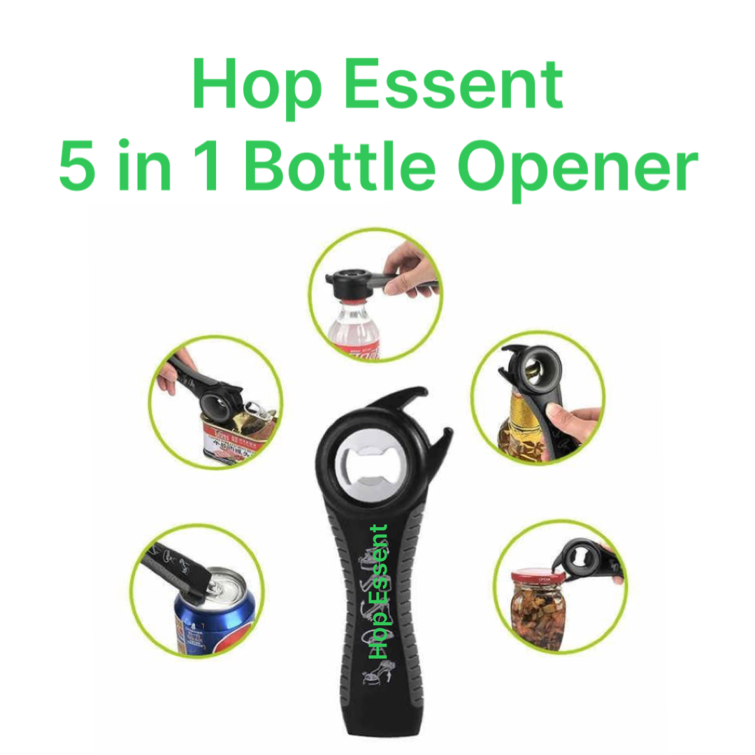 5 in 1 Bottle Opener + Vegetable Peeler 4Pc. Set: Green color